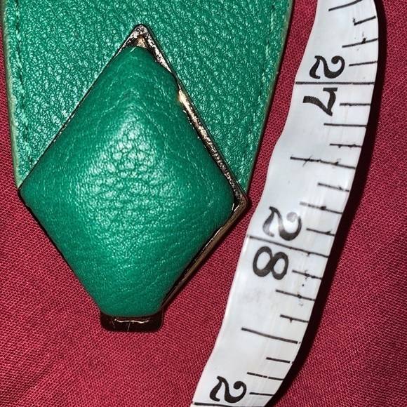 Vintage green elastic bow  belt - Picture 6 of 11